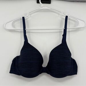 Victoria secret blue uplift semi demi bra 34c‎